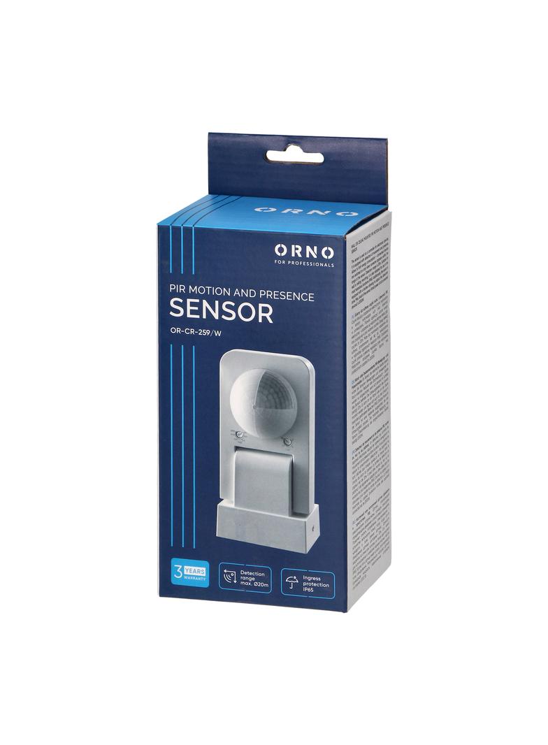 Czujnik ruchu 360st. IP65, 2000W, max. 20m, biały OR-CR-259/W ORNO