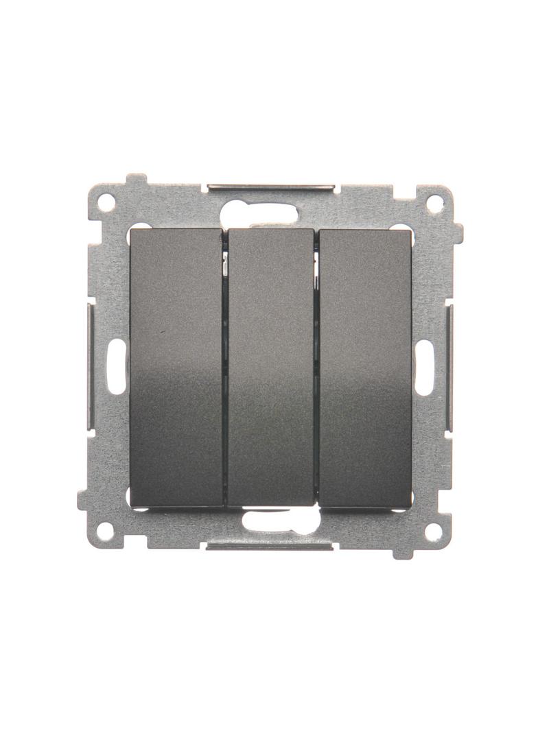Simon 54 Łącznik potrójny 10A 250V szybkozłączka antracyt DW31.01/48 KONTAKT