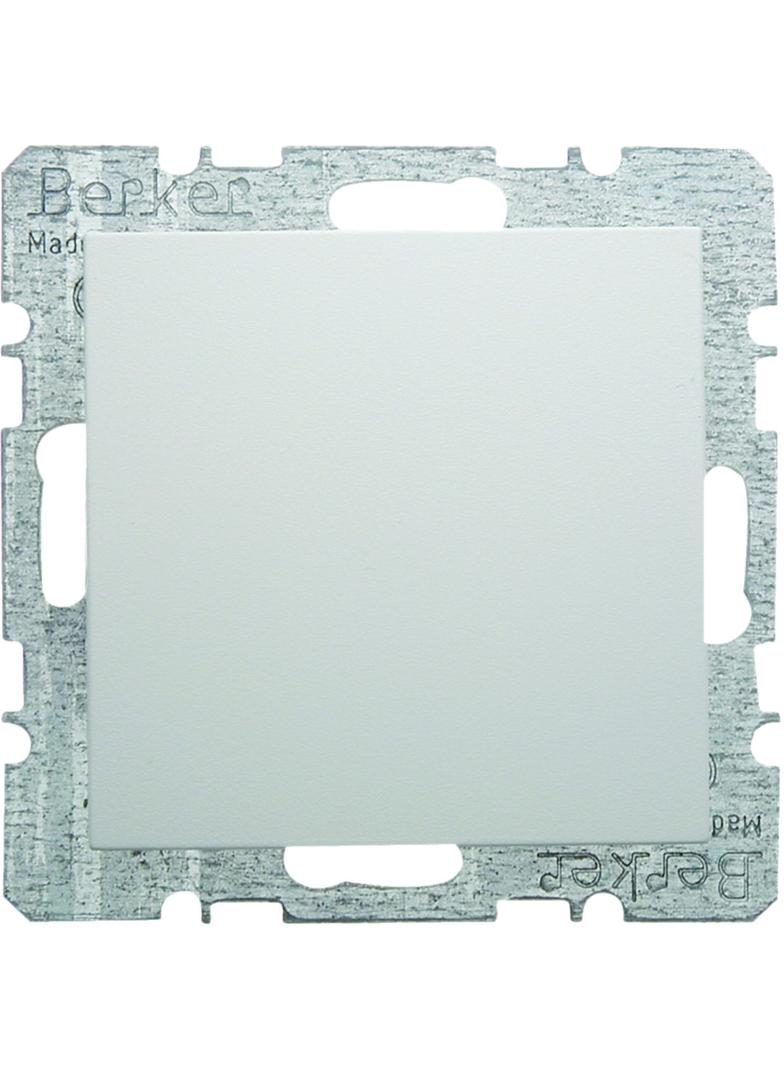 BERKER S.1/B.3/B.7 Zaślepka z płytką czołową z cokołem i pazurkami biały 6710091909 HAGER