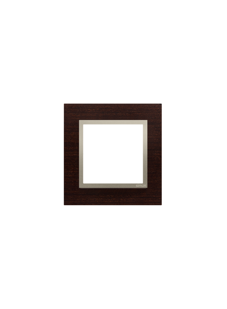 Simon 54 Nature Ramka 1-krotna Nature-Drewno ZŁOTE WENGE