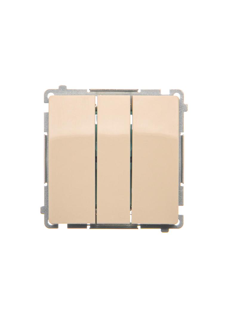 Simon Basic Łącznik potrójny 10A szybkozłączka beż