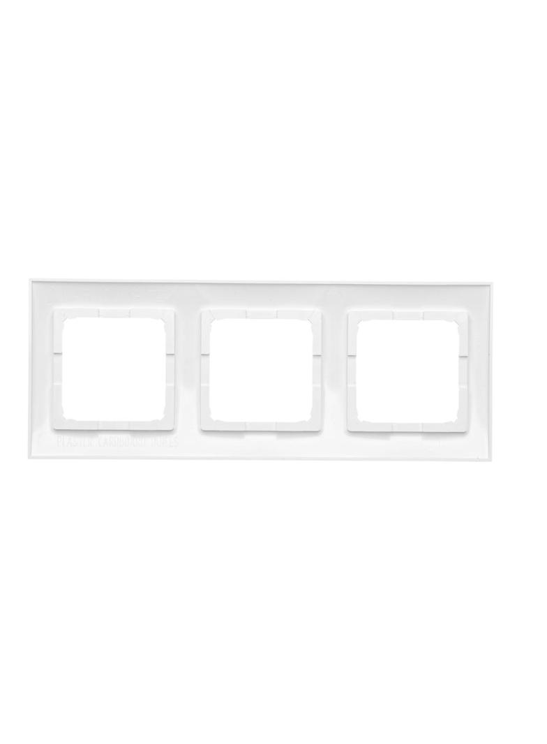 Simon 54 Premium Ramka 3-krotna PREMIUM do puszek karton-gips IP20 / IP44 biały DRK3/11 KONTAKT