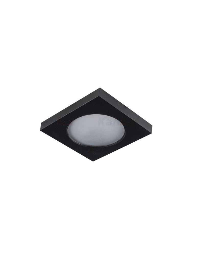 FLINI IP44 DSL-B Oczko sufitowe FLINI IP44 DSL-B kwadratowy stop aluminium kolor czarny 1XGx5,3/GU10