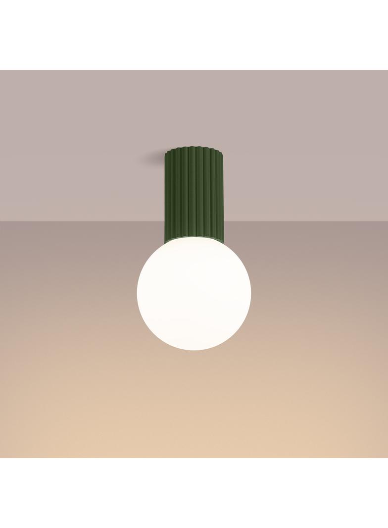 Plafon HALO zielony oliwkowy IP44