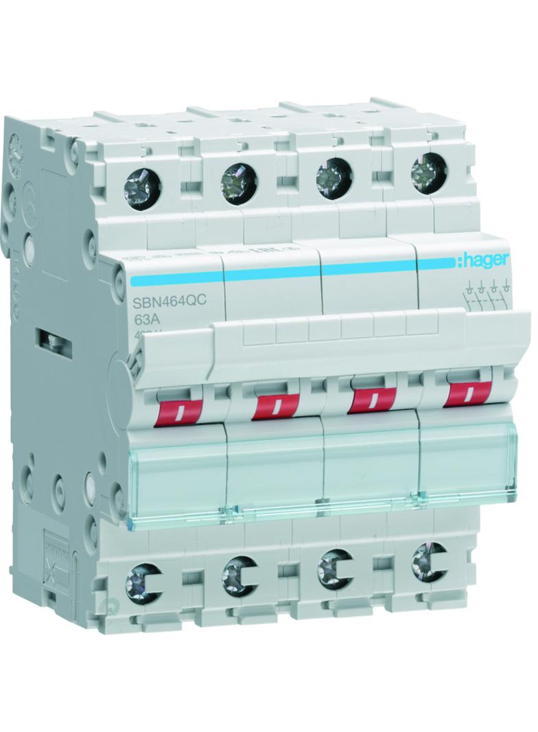 Modułowy rozłącznik izolacyjny 4P 63A 400VAC QuickBar