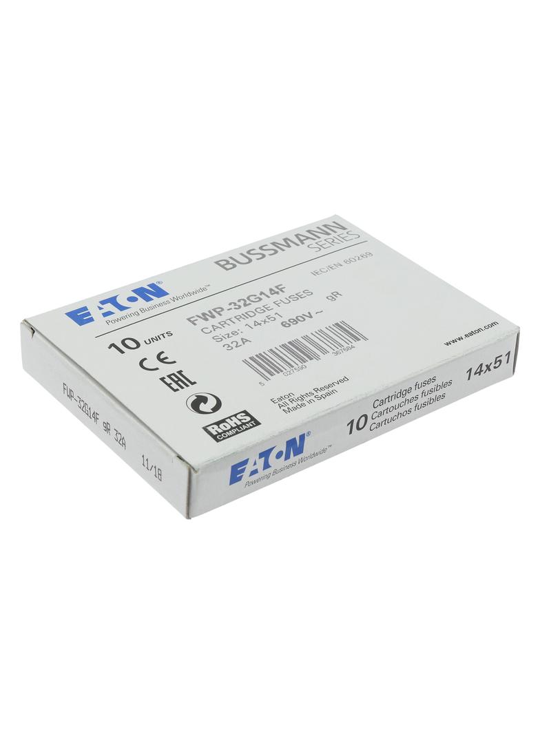 32A 690V AC gR 14X51mm FUSE W/O STRIKER Wkładka szybka 32A AC 690V 14x51 gR IEC UL FWP-32G14F EATON