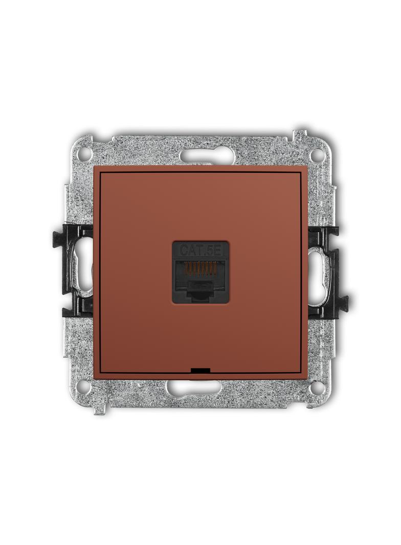 ICON Mechanizm gniazda komputerowego pojedynczego 1xRJ45, kat. 5e, 8-stykowy, bez pola opisowego ter