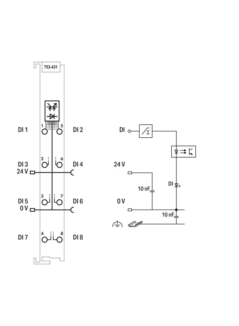 moduł 8DI 24V DC 0,2ms