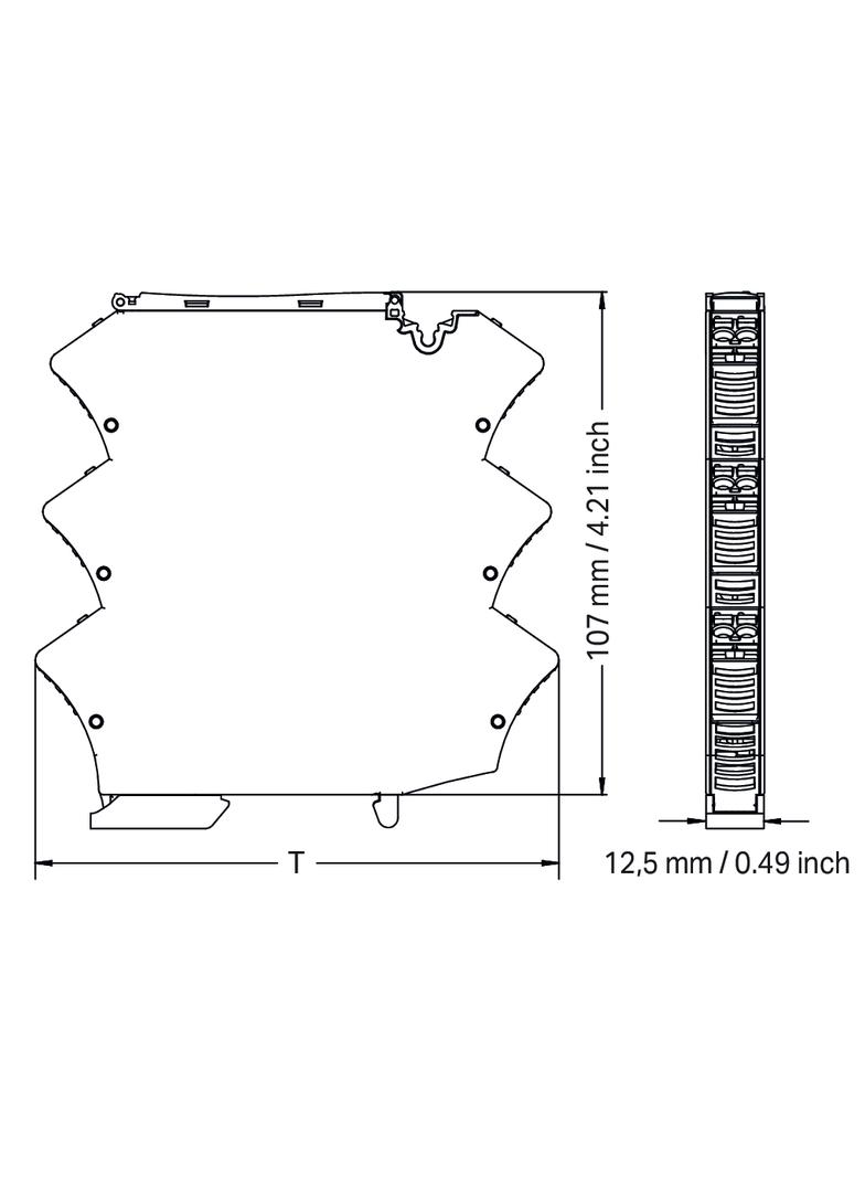 modularna pusta obudowa układ przyłączy 3/3