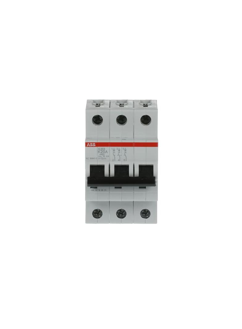 S203-K20 Wyłącznik nadprądowy 6kA 3P K20A 2CDS253001R0487 ABB
