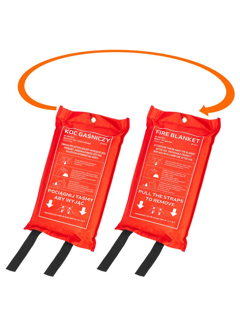 Koc gaśniczy szklany 1,2x1,8m