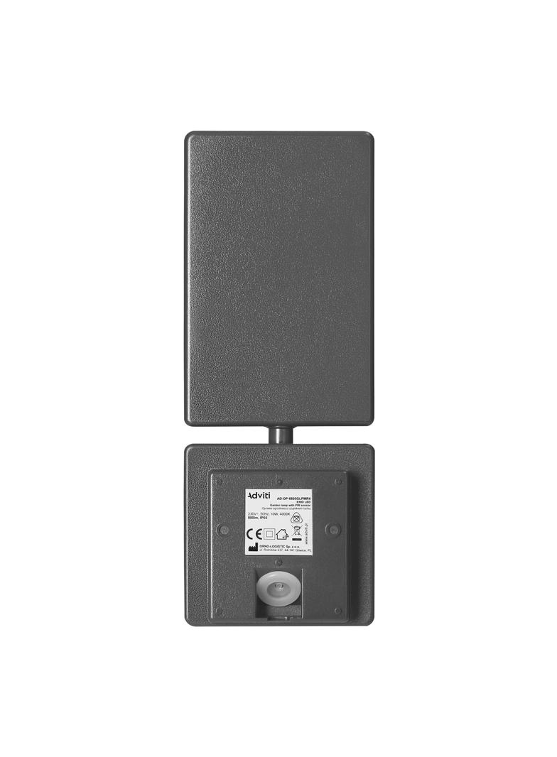 Oprawa ogrodowa z czujnikiem ruchu PIR ENID LED 10W 800lm IP65 4000K szary AD-OP-6605GLPMR4 ORNO