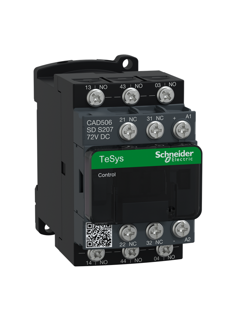 Stycznik pomocniczy TeSys D 5NO kolejowy cewka 72VDC