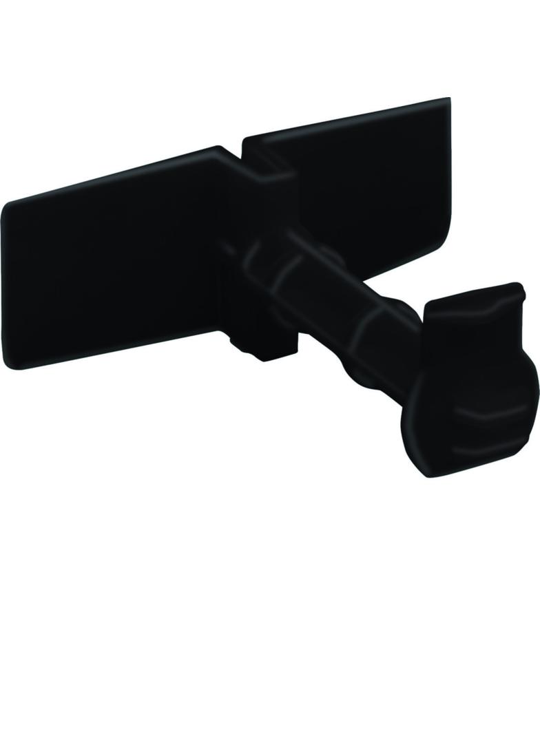 tehalit.BRN65/ BR65 Klipsy do przewodów (4szt), czarny