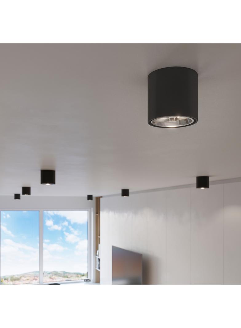 Sollux Plafon TIUBE czarny SL.0697