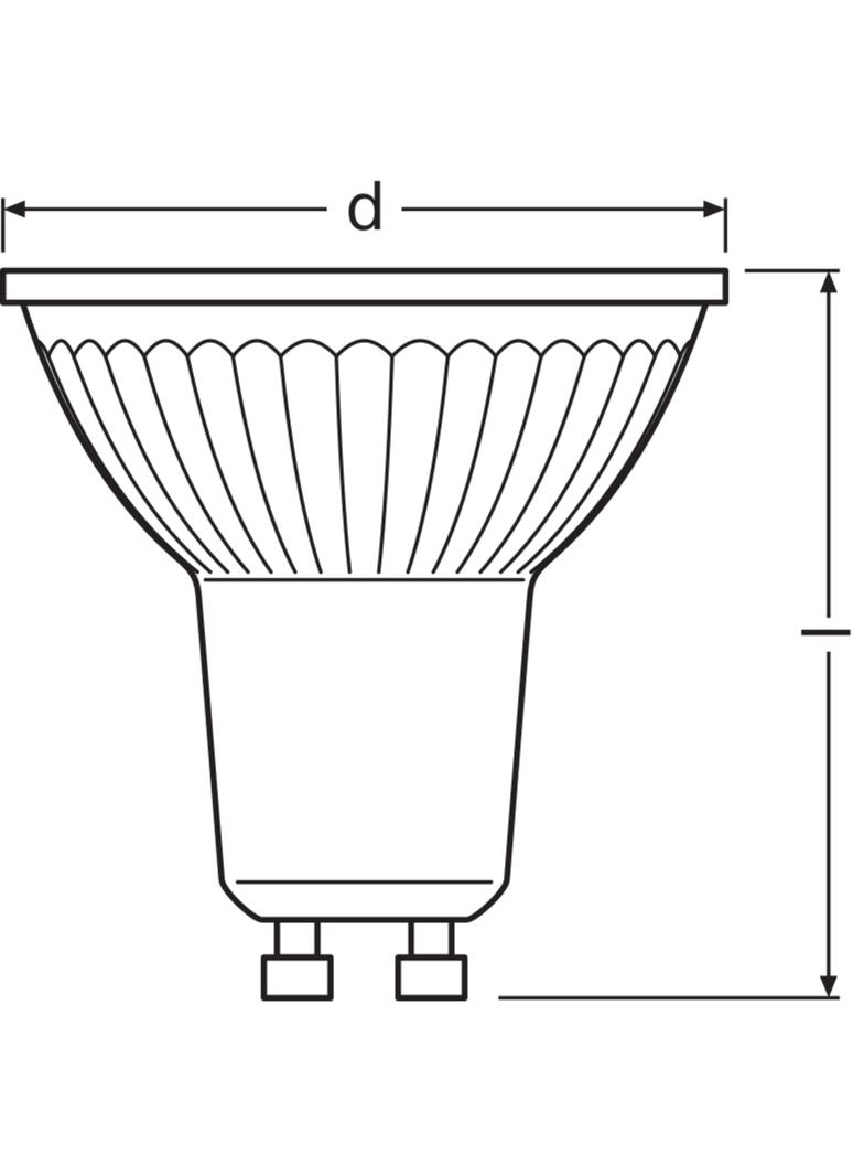 Żarówka LED VALUE PAR16 80 60 6,9W/830 GU10 575lm 4058075096769 LEDVANCE