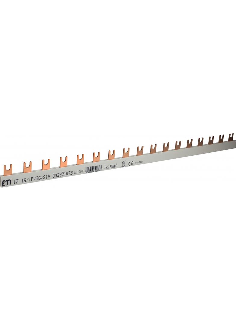 Szyna łączeniowa widełkowa 1P 100A 16mm2 (36 mod.) IZ16/1F/36/SVT 002921073 ETI