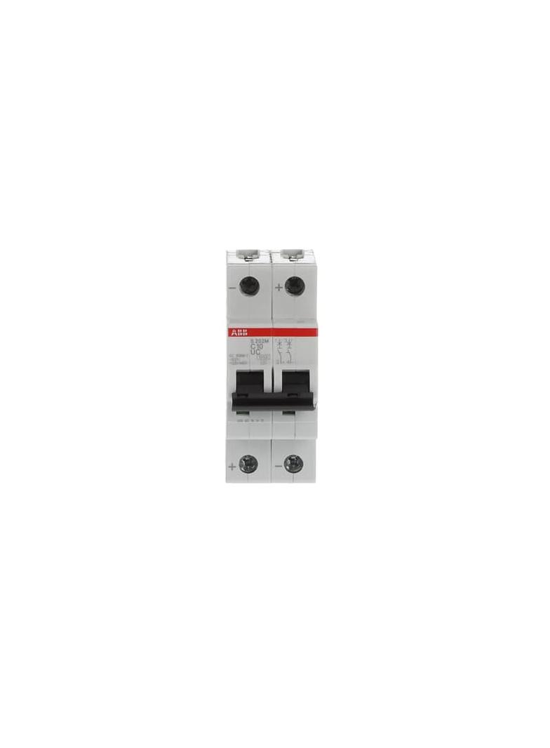S202M-C10UC Wyłącznik nadprądowy 10kA AC/DC 2P C10A 2CDS272061R0104 ABB