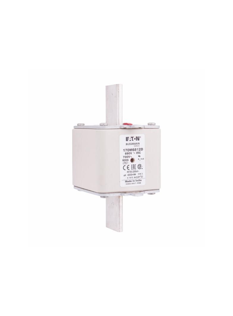 800A 690V aR DIN 3 HSDNH FUSE Wkładka szybka 800A AC 690V DIN 3 aR DIN IEC podwójny wskaźni 170M6812