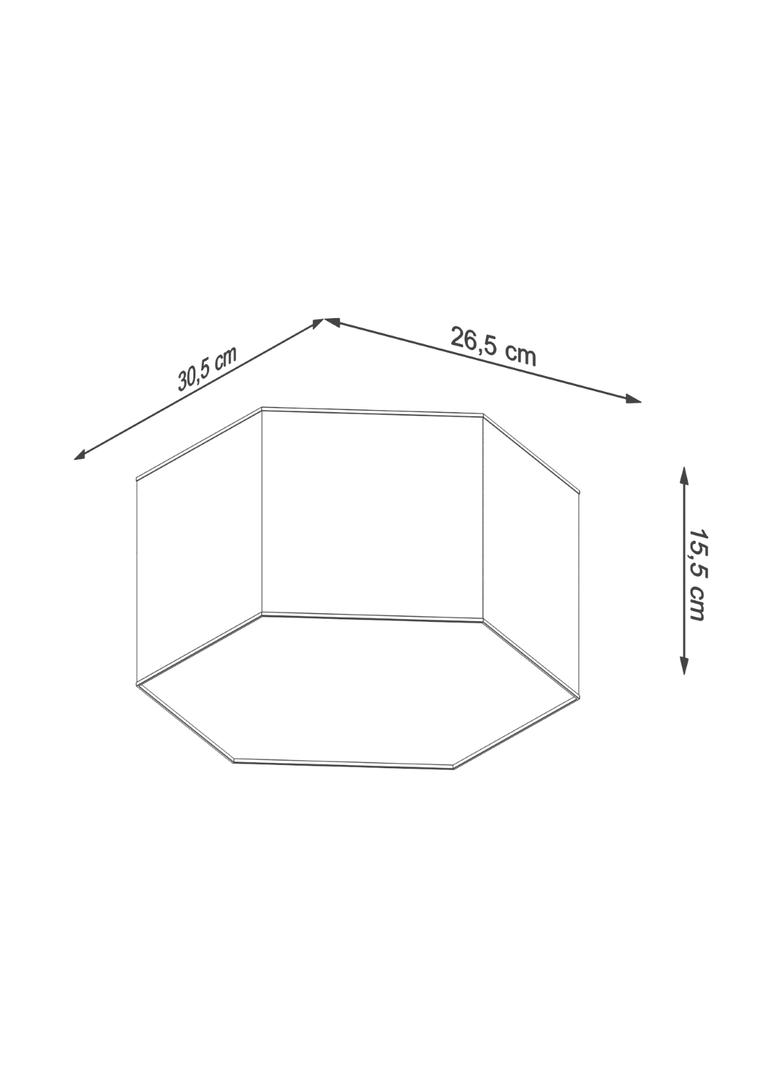 Plafon SUNDE 15 biały