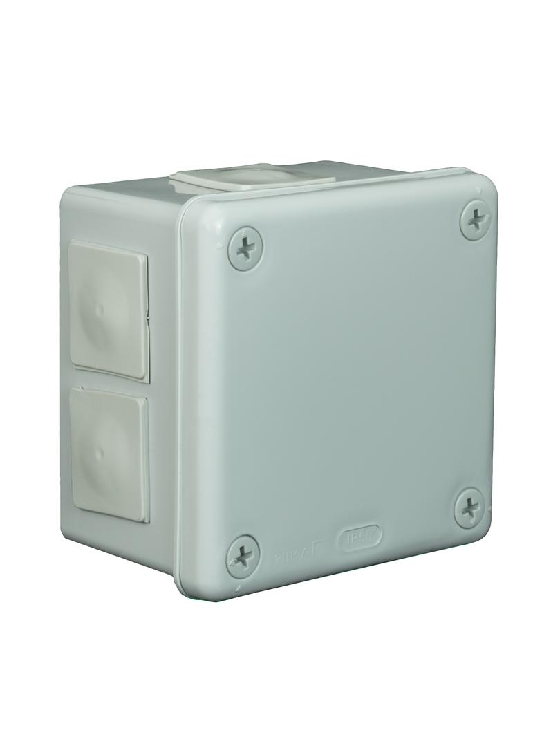 VP-43 Puszka n/t 98x98x65mm IP55 6-wl dł.gum. popiel VP 043-03 61.150 OPATÓWEK