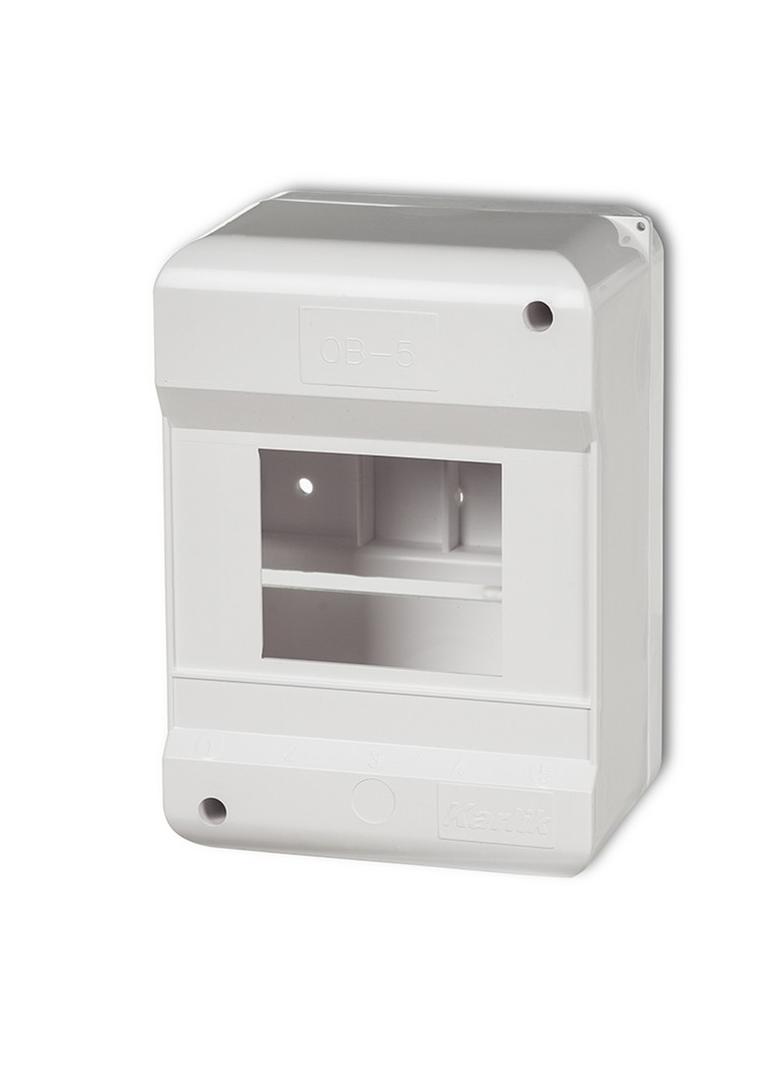 Obudowa bezpiecznikowa 5 modułowa z zerem biała