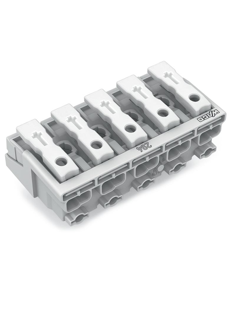 Złączka zasilająca 5‑biegunowa ze stopkąmi bez styku PE 294‑5005 /250szt./ WAGO