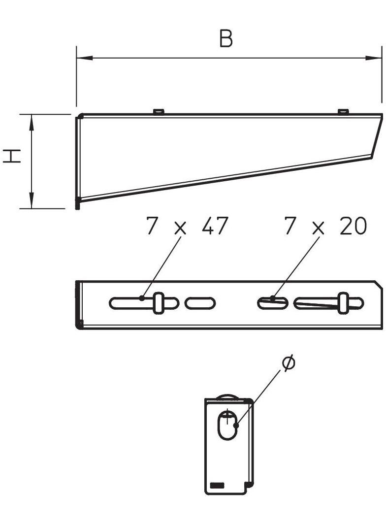 MWAM 12 11 FS, Wysięgnik ścienno-Wieszakowy