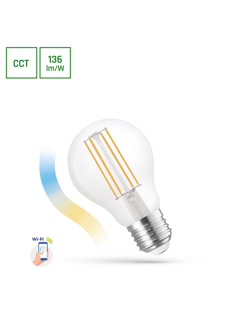 LED GLS 5W COG 230V CCT+DIMM CLEAR Wi-Fi SpectrumSMART