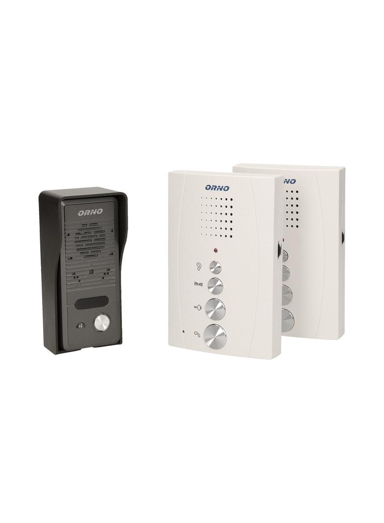 Zestaw domofonowy jednorodzinny z interkomem bezsłuchawkowy biały ELUVIO INTERCOM OR-DOM-RE-920/W OR