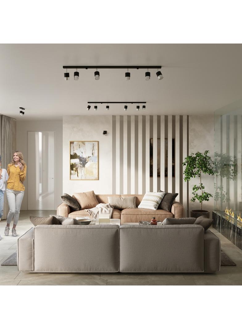 Kinkiet NERO czarny/chrom