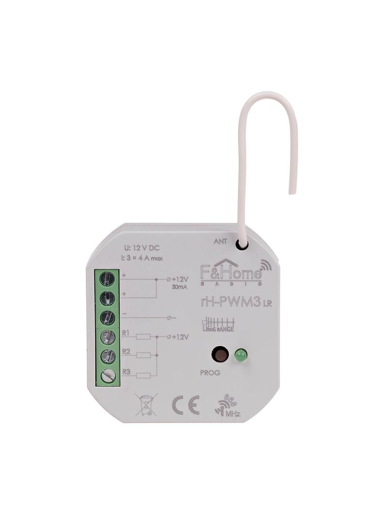 Sterownik PWM trzykanałowy niskiego napięcia - Long Range rH-PWM3-LR F&F