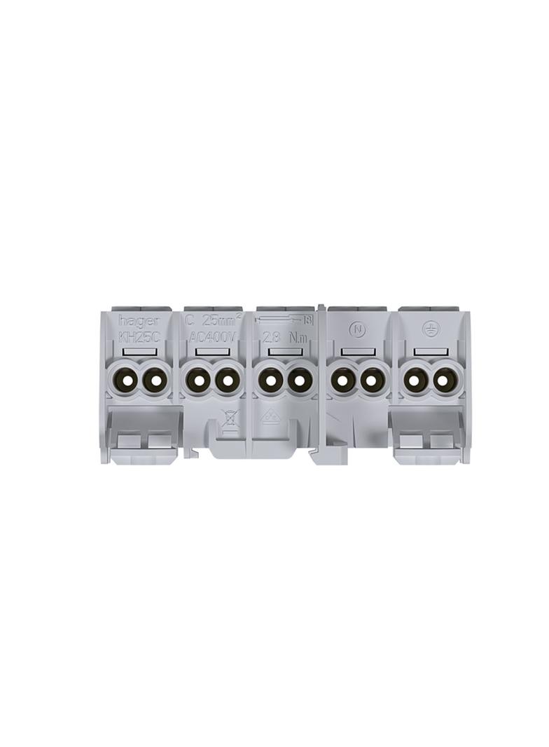 Zaciski rozgałęźne 5-polowe 2x25/2x16mm2 KH25C HAGER