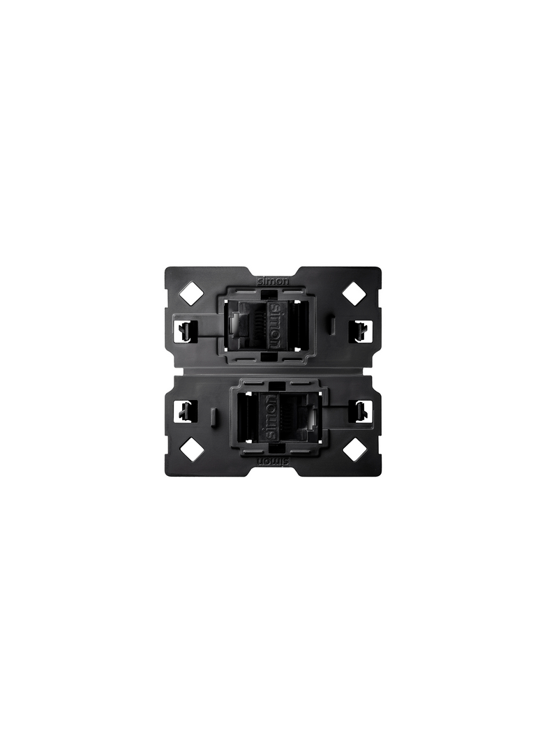 Simon 100 Gniazdo komputerowe 2x RJ45 kategoria 6 (mechanizm bez ramki montażowej) 10002544-039 KONTAKT