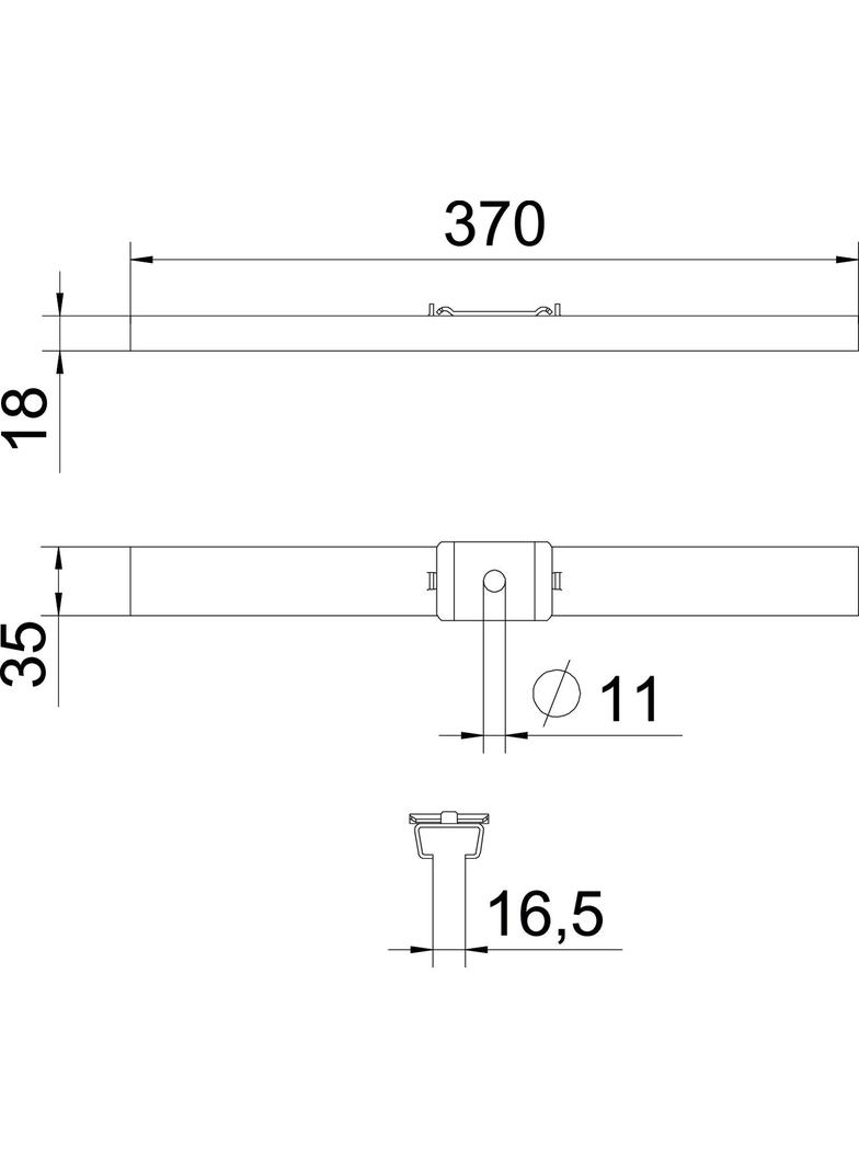 GMS 370, UCHWYT SZYNOWY GMS 370 VA