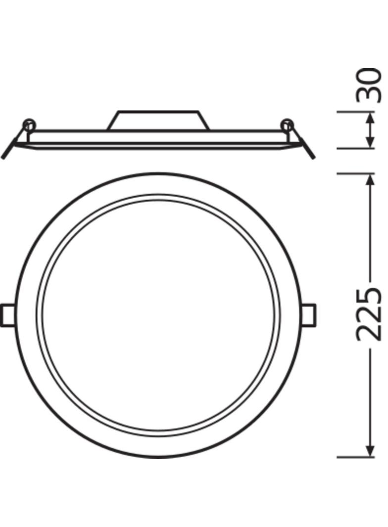 Oprawa DOWNLIGHT SLIM DN210 18W 6500K WT IP20