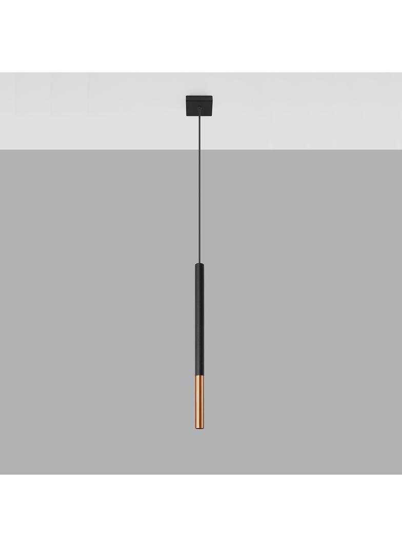 Lampa wisząca MOZAICA 1 czarny/miedź