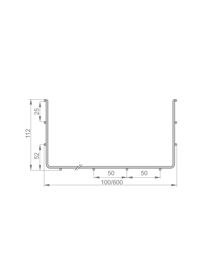 KSG400H110/3 Korytko siatkowe zgrzewane z drutu galwanicznego
