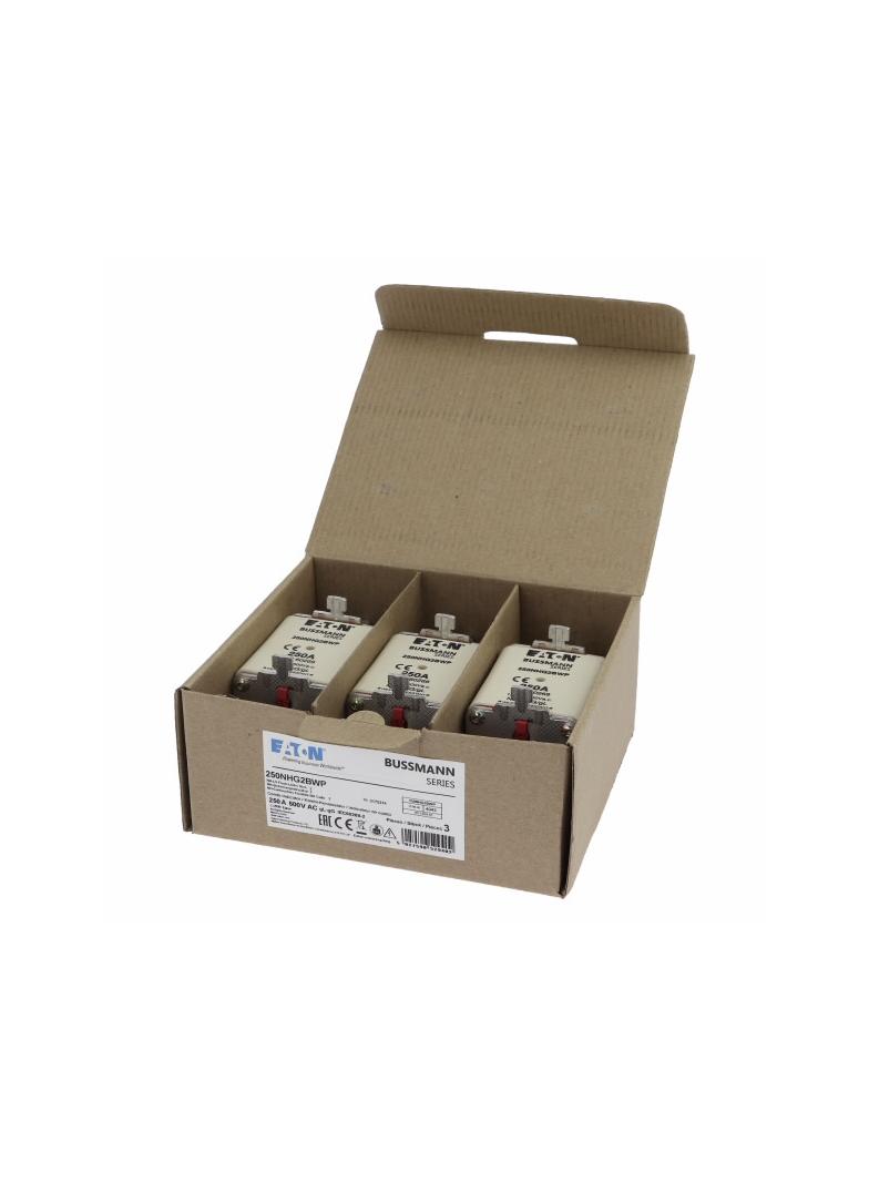 NH 250A 500V gG rozmiar 2 WEATHER RESISTANT NH LV 250A 500V gG rozmiar 2 WR 250NHG2BWP EATON