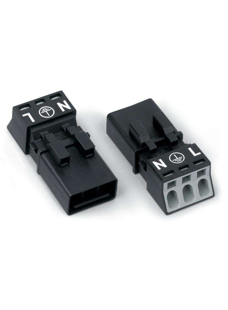 WINSTA MINI wtyk 2-torowy czarny