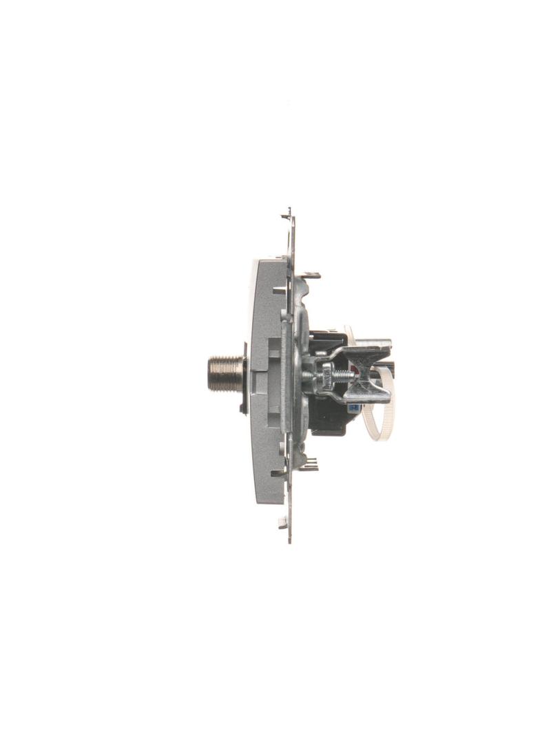 Simon 54 Gniazdo antenowe typu ''F'' + RJ45 kat.6 srebrny mat DASFRJ45.01/43 KONTAKT