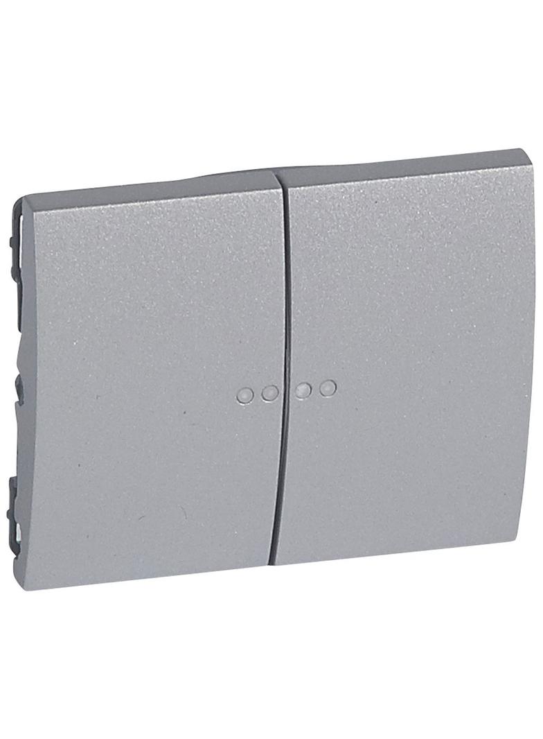 SISTENA LIFE KLAWISZ METALIC PODWÓJNY DO MECHANIZMÓW PODŚWIETLANYCH, Legrand