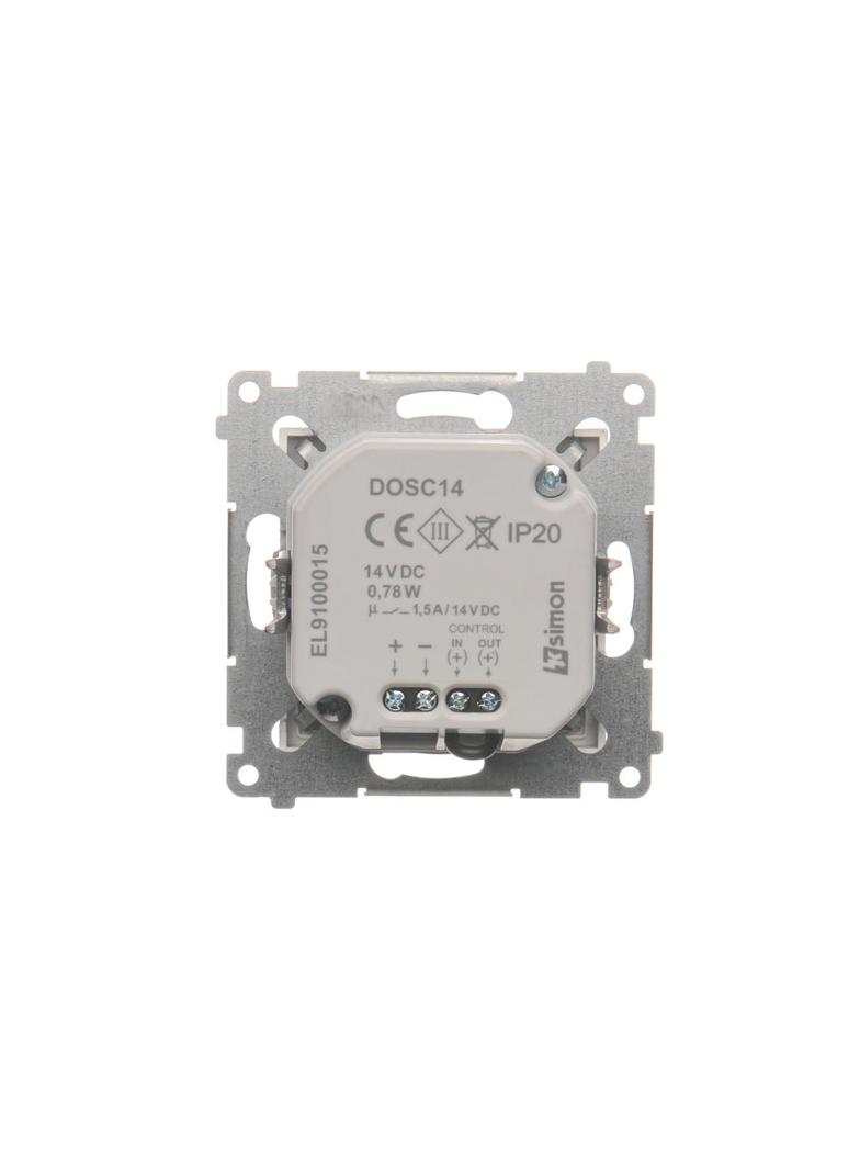 Simon 54 Oprawa oświetleniowa LED biały. z czujnikiem 14 V DC 064 W białe zimne 5900 K srebrny mat !Wymagany zasilacz 14V DOSC14A.01/43 KONTAKT