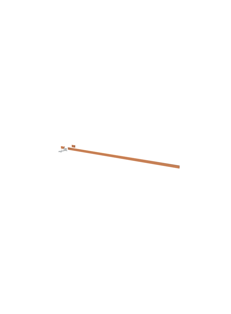 ZX2259 Szyna miedziana 30x10mm szerokość 6PW 1500mm V2, A1 (do samodzielnego montażu)