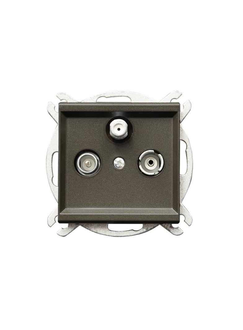 SONATA Gniazdo RTV-SAT końcowe - kolor czekoladowy metalik