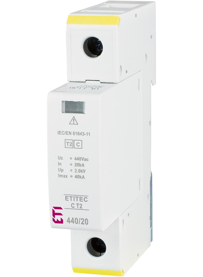 Ogranicznik przepięć T2 (C) TEC C T2 440/20 1+0 RC 002440406 ETI