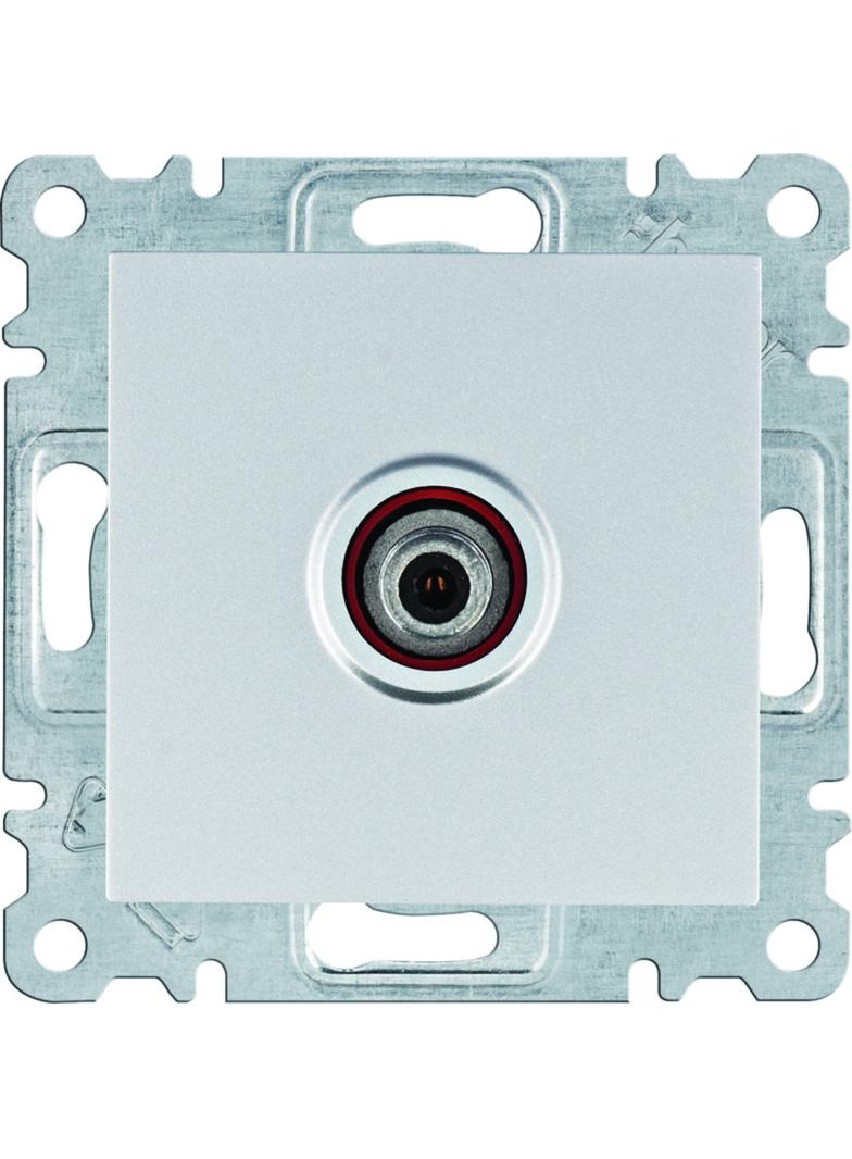 lumina Gniazdo poj. SAT dla instalacji indywidualnych srebrny WL3232 HAGER