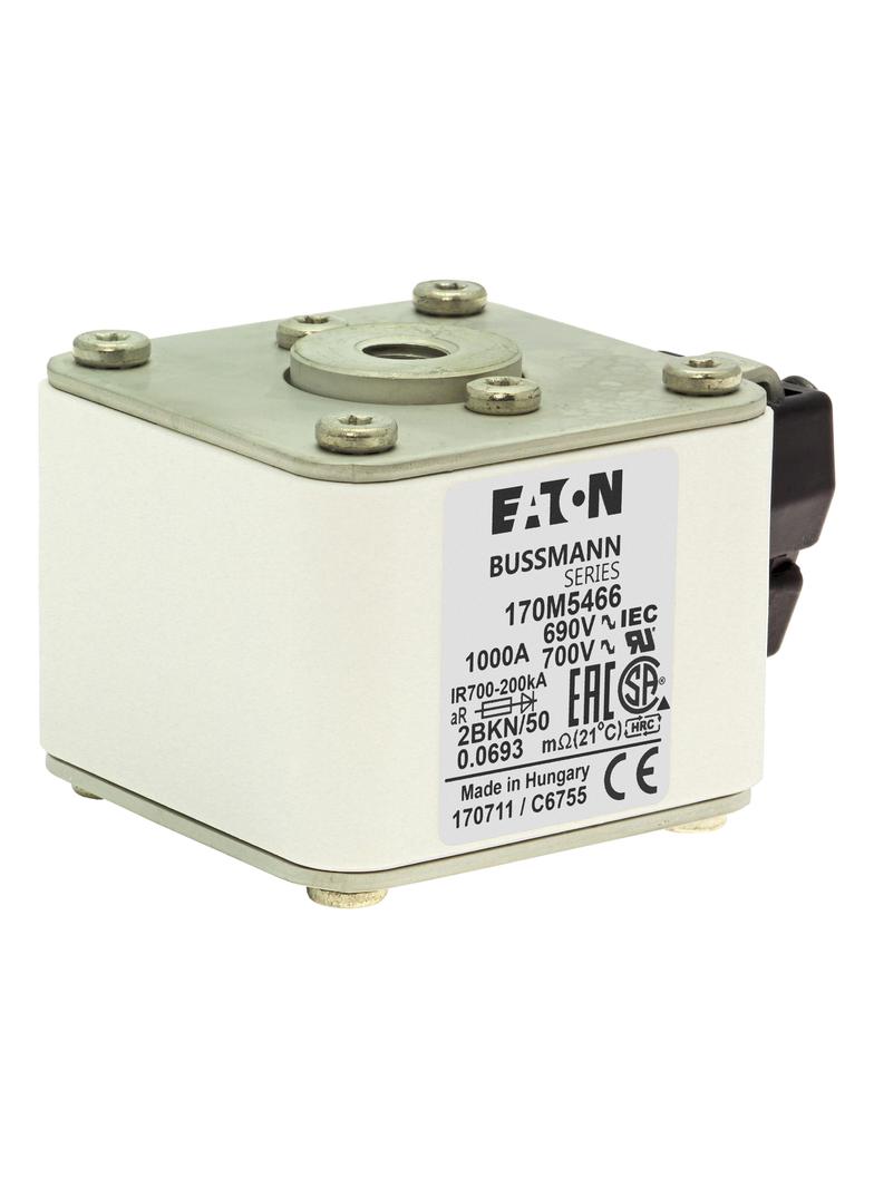FUSE 1000A 690V 2BKN/50 AR UC Wkładka szybka 1000A AC 690V rozmiar 2 aR IEC UL 170M5466 EATON