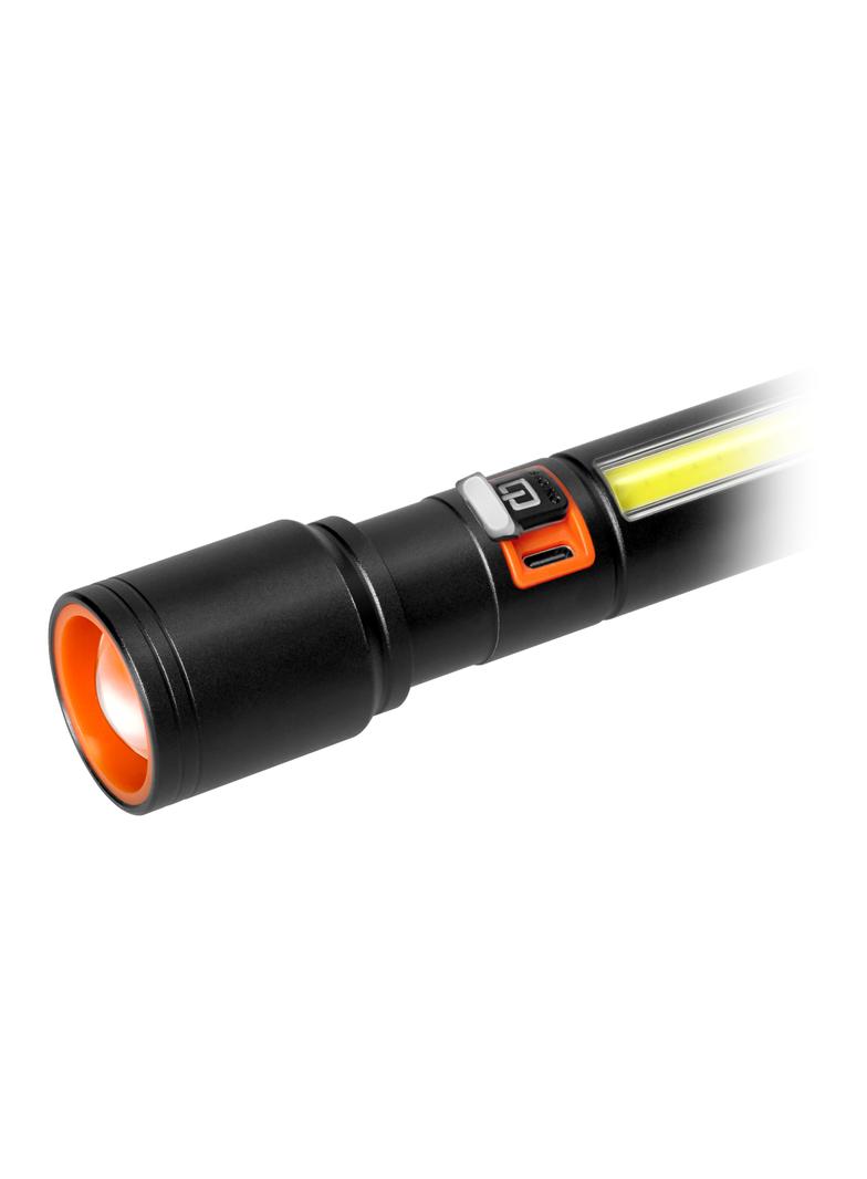Latarka LED, 270/105lm, 1200mAh, przecinak do pasów, młotek bezpieczeństwa LT-30 ORNO