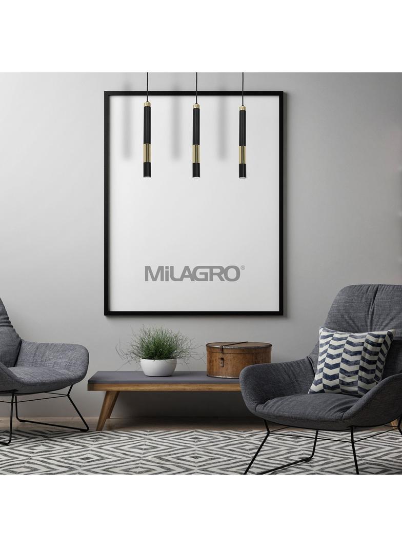 Milagro lampa wisząca Dallas 3xGU10 czarno/złota MLP6547